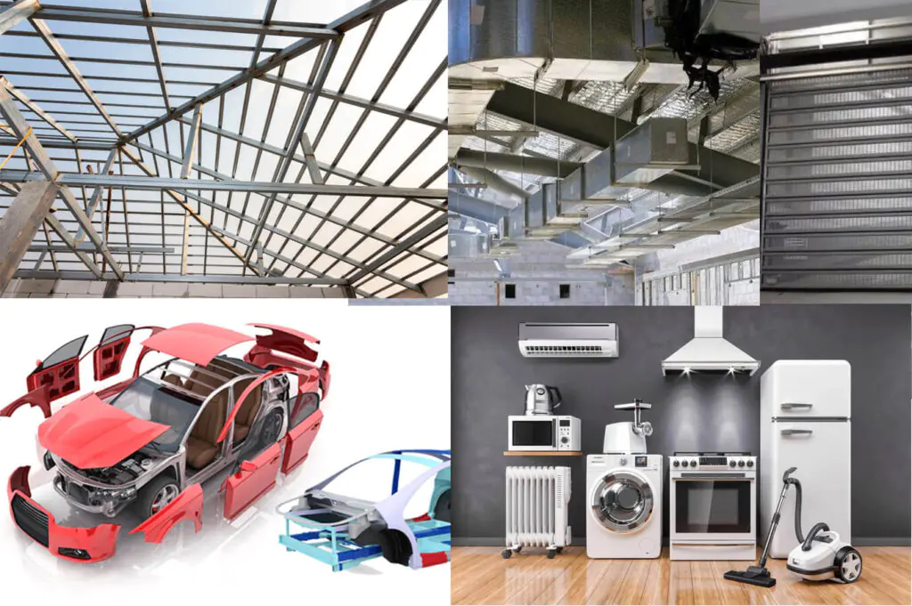 DX51D+Z100 Galvanized Steel Coil Applications