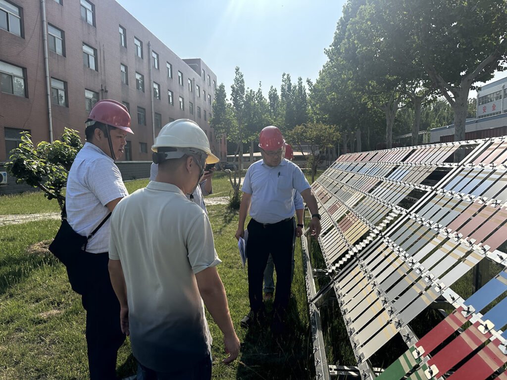 Hengze Steel customers inspecting steel coil coating colors
