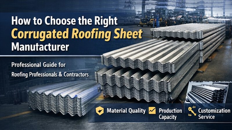 How to Choose the Right Corrugated Roofing Sheet Manufacturer