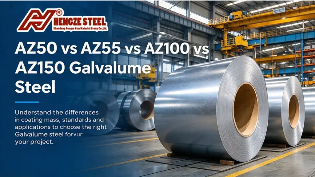 AZ50 vs AZ55 vs AZ100 vs AZ150 Galvalume steel comparison